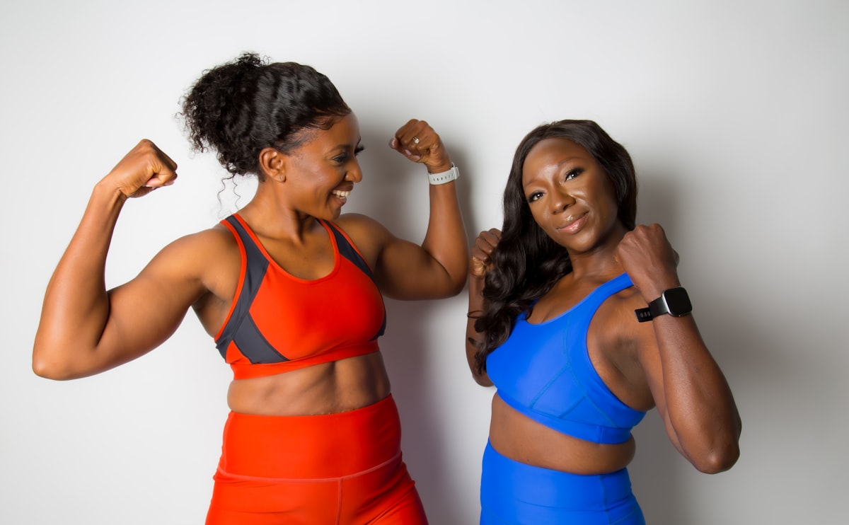 Woman tracking progress and measurements
